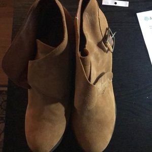 Lucky brand wedge booties